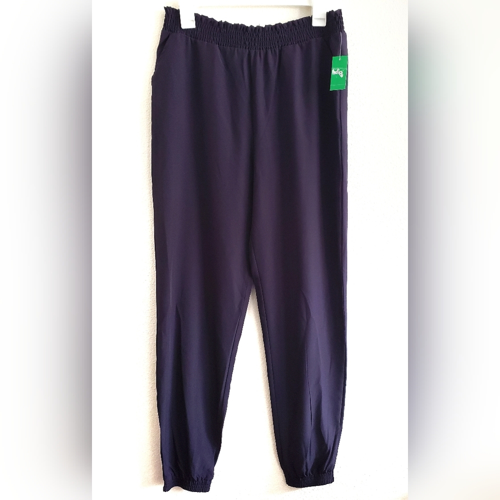 dip Polyester XL (16) Girls Pants Navy Blue Bottoms